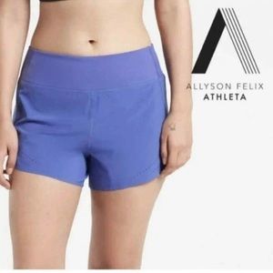 Athleta Allyson Felix Women’s Sz XL Purple Shorts Run With It 3.5” Athletic